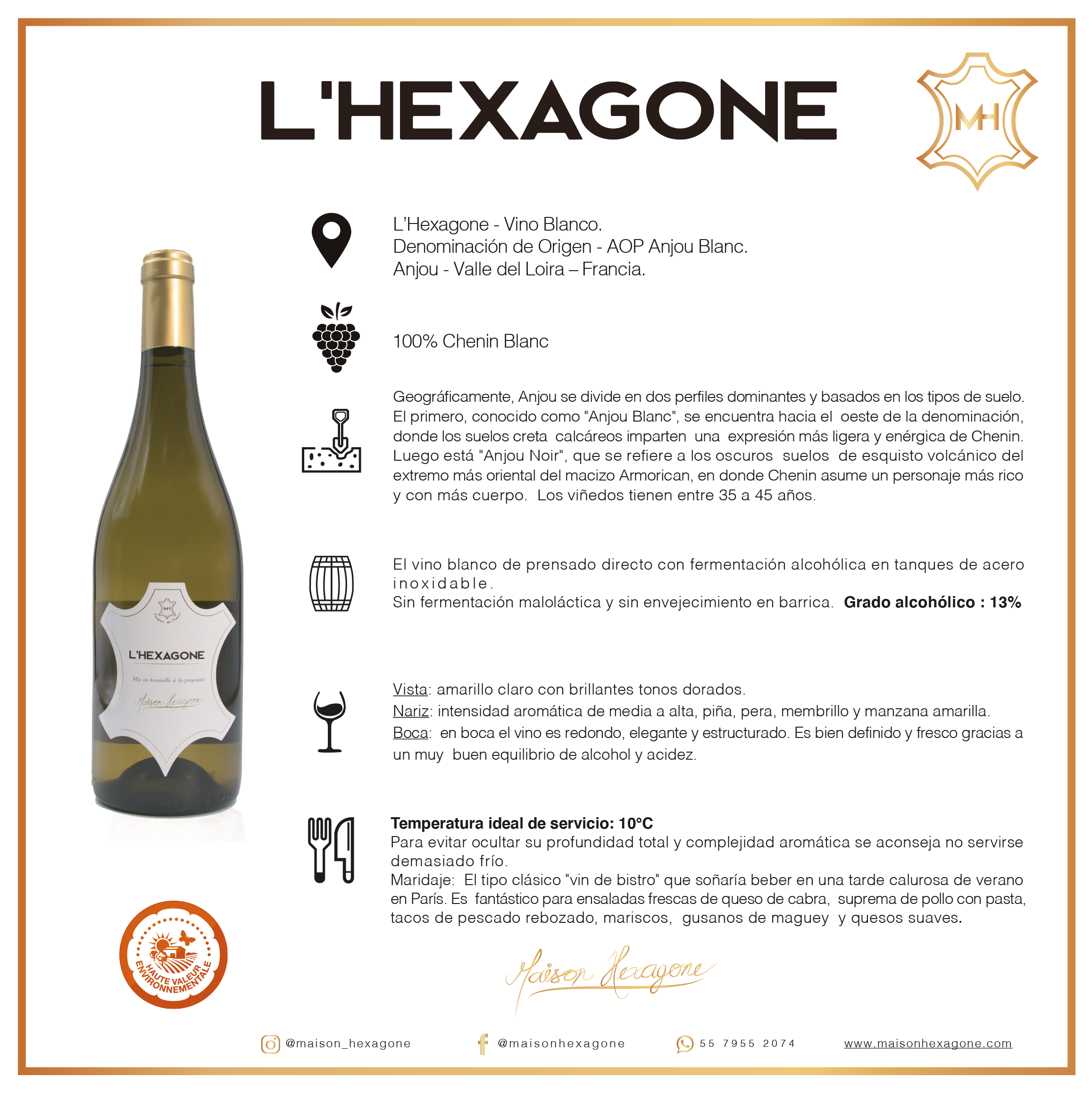 L'Hexagone Anjou Blanc 2019